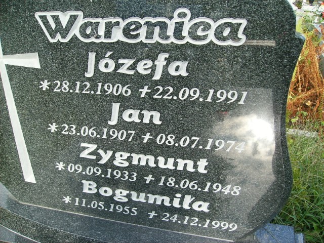 Bogumiła Warenica 1955 Legnica - Grobonet - Wyszukiwarka osób pochowanych