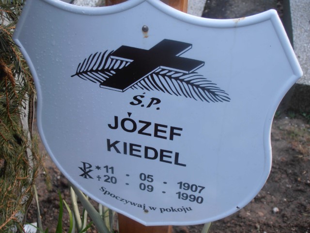 Grób Janina Kiedel