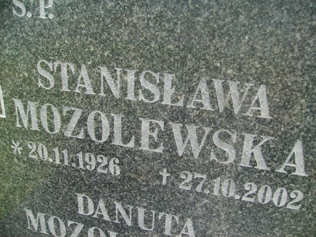 Danuta Mozolewska 1954 Legnica - Grobonet - Wyszukiwarka osób pochowanych