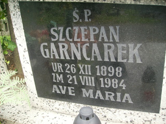 Szczepan Garncarek 1898 Legnica - Grobonet - Wyszukiwarka osób pochowanych
