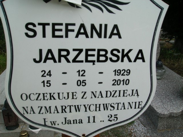 Stefania Jarzębska 1929 Legnica - Grobonet - Wyszukiwarka osób pochowanych