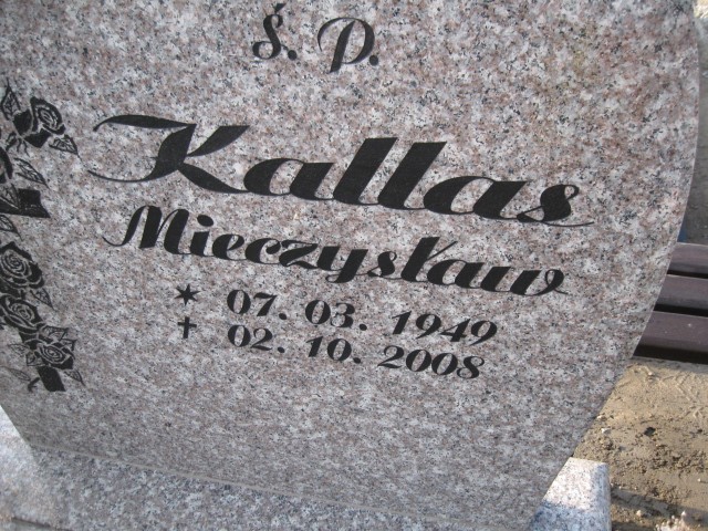 Mieczysław Kallas 1949 Legnica - Grobonet - Wyszukiwarka osób pochowanych