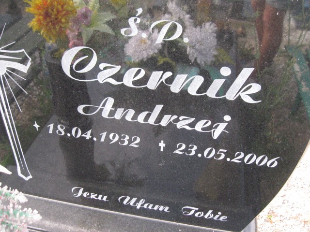 Andrzej Czernik 1932 Legnica - Grobonet - Wyszukiwarka osób pochowanych