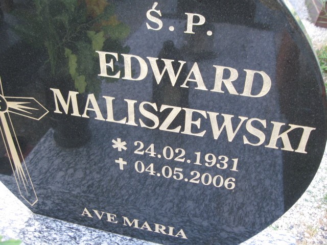 Edward Maliszewski 1931 Legnica - Grobonet - Wyszukiwarka osób pochowanych