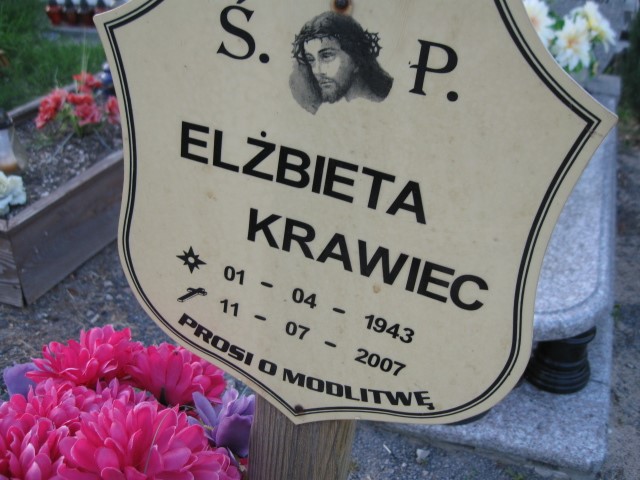 Elżbieta Krawiec 1943 Legnica - Grobonet - Wyszukiwarka osób pochowanych