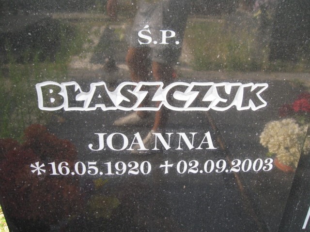 Joanna Błaszczyk 1920 Legnica - Grobonet - Wyszukiwarka osób pochowanych