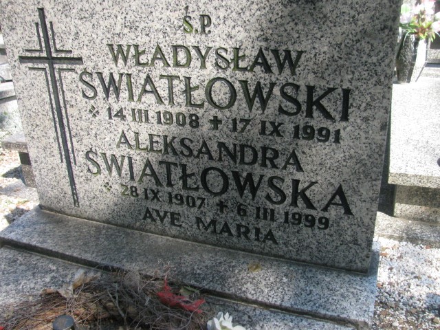 Władysław Światłowski 1908 Legnica - Grobonet - Wyszukiwarka osób pochowanych