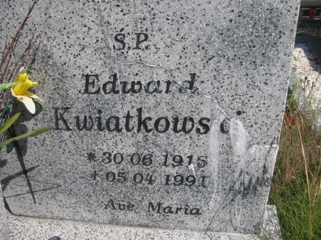 Edward Kwiatkowski 1915 Legnica - Grobonet - Wyszukiwarka osób pochowanych