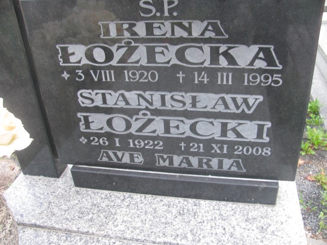 Stanisław Łożecki 1922 Legnica - Grobonet - Wyszukiwarka osób pochowanych