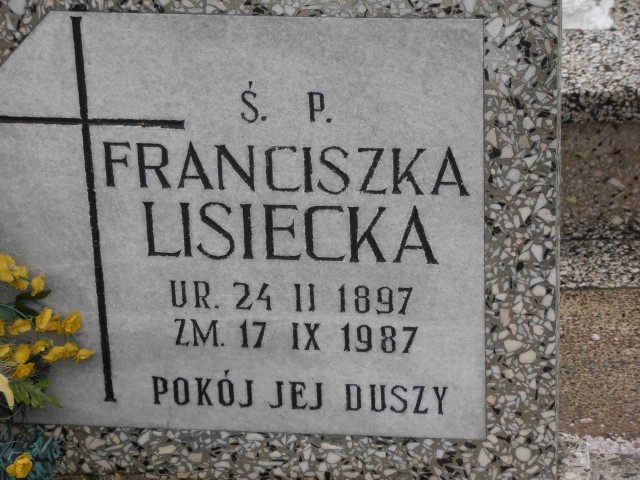 Franciszka Lisiecka 1897 Legnica - Grobonet - Wyszukiwarka osób pochowanych