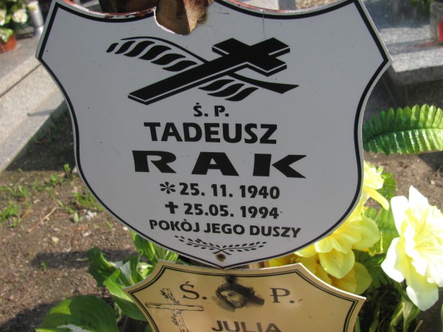 Julia Rak 1942 Legnica - Grobonet - Wyszukiwarka osób pochowanych