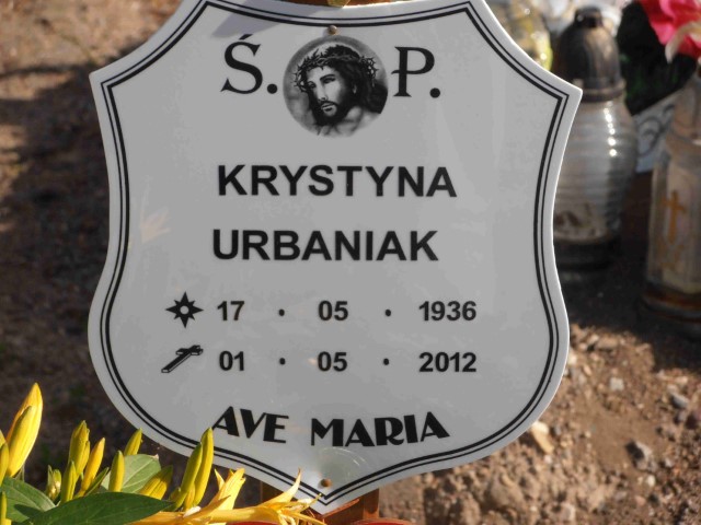 Krystyna Urbaniak 1936 Legnica - Grobonet - Wyszukiwarka osób pochowanych