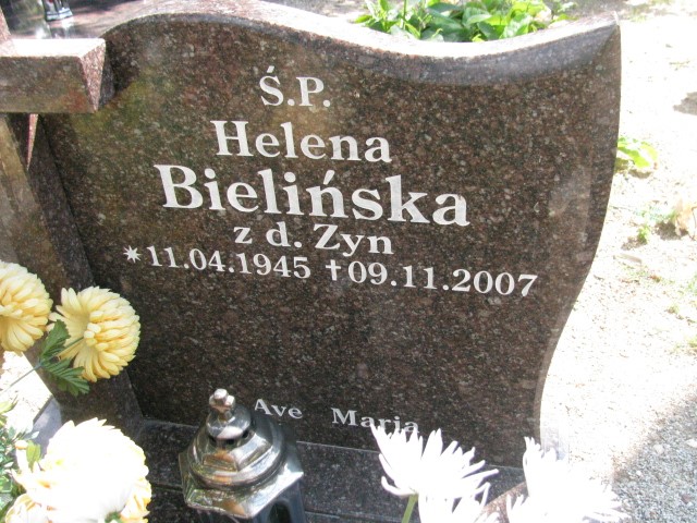 Helena Bielińska 1945 Legnica - Grobonet - Wyszukiwarka osób pochowanych