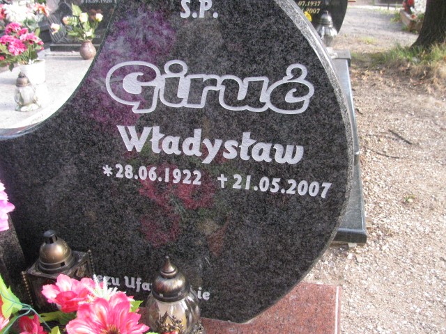 Władysław Giruć 1922 Legnica - Grobonet - Wyszukiwarka osób pochowanych