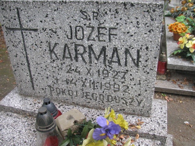 Józef Karman 1927 Legnica - Grobonet - Wyszukiwarka osób pochowanych