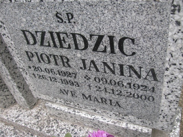 Janina Dziedzic 1924 Legnica - Grobonet - Wyszukiwarka osób pochowanych