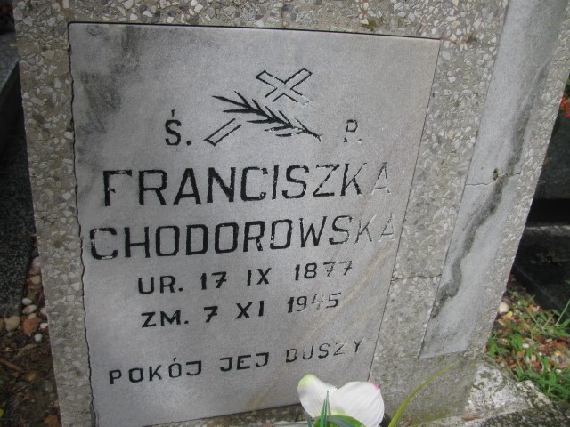 Franciszka Chodorowska 1877 Legnica - Grobonet - Wyszukiwarka osób pochowanych