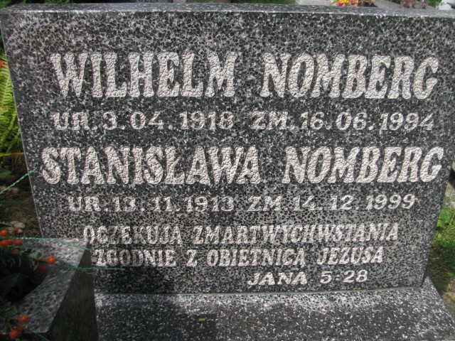 Stanisława Nomberg 1913 Legnica - Grobonet - Wyszukiwarka osób pochowanych