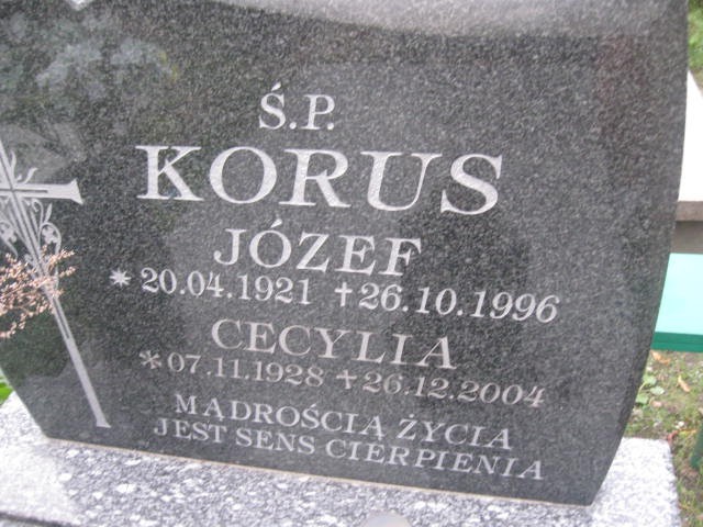 Cecylia Korus 1928 Legnica - Grobonet - Wyszukiwarka osób pochowanych