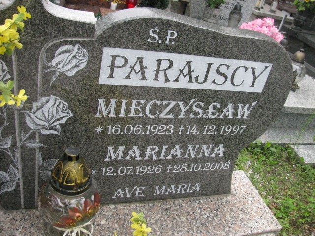 Mieczysław Parajski 1923 Legnica - Grobonet - Wyszukiwarka osób pochowanych