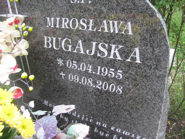 Mirosława Bugajska 1955 Legnica - Grobonet - Wyszukiwarka osób pochowanych