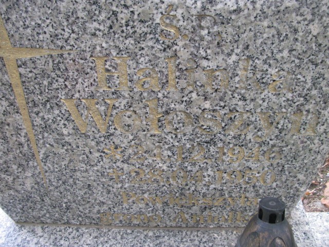 Halina Wołoszyn 1946 Legnica - Grobonet - Wyszukiwarka osób pochowanych