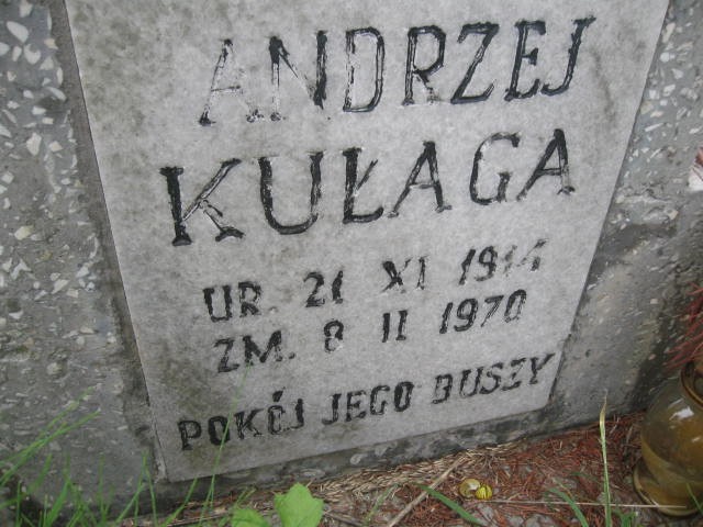 Andrzej Kułaga 1914 Legnica - Grobonet - Wyszukiwarka osób pochowanych