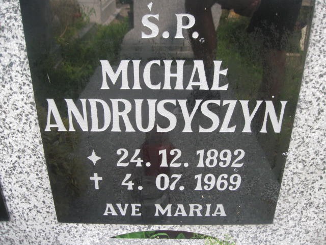 Michał Andrusyszyn 1892 Legnica - Grobonet - Wyszukiwarka osób pochowanych