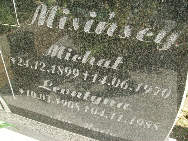 Michał Misiński 1899 Legnica - Grobonet - Wyszukiwarka osób pochowanych
