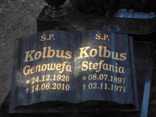 Genowefa Kolbus 1926 Legnica - Grobonet - Wyszukiwarka osób pochowanych