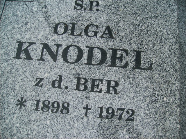 Olga Knodel 1898 Legnica - Grobonet - Wyszukiwarka osób pochowanych