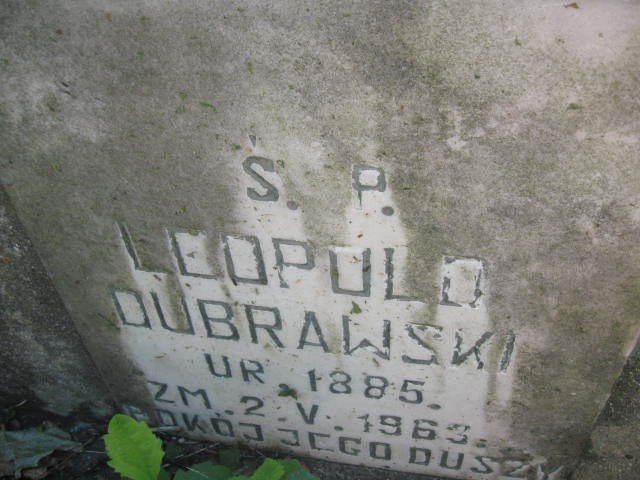 Leopold Dubrawski 1885 Legnica - Grobonet - Wyszukiwarka osób pochowanych