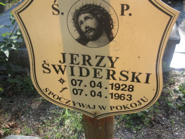 Jerzy Świderski 1928 Legnica - Grobonet - Wyszukiwarka osób pochowanych