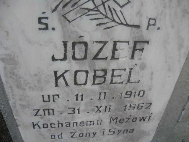 Józef Kobel 1910 Legnica - Grobonet - Wyszukiwarka osób pochowanych