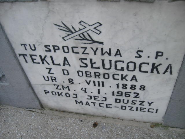 Tekla Sługocka 1888 Legnica - Grobonet - Wyszukiwarka osób pochowanych