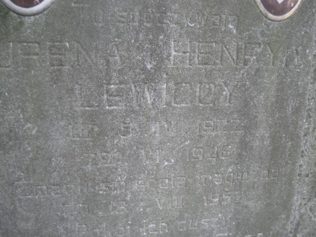 Irena Lewicka 1922 Legnica - Grobonet - Wyszukiwarka osób pochowanych