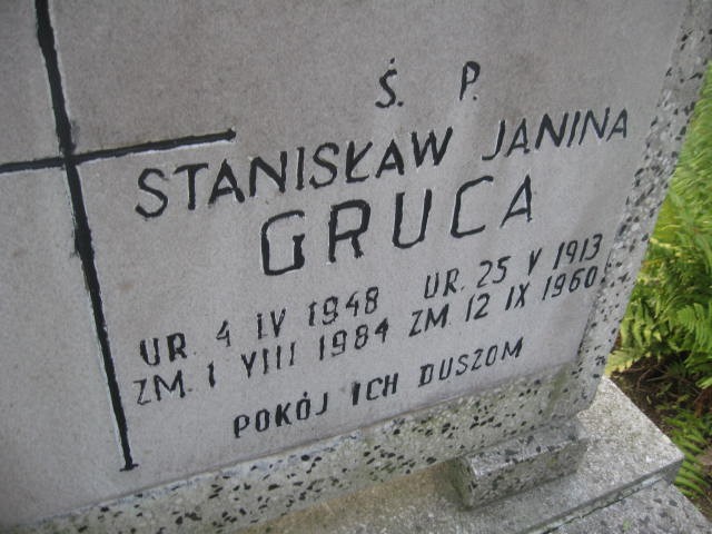 Janina Gruca 1913 Legnica - Grobonet - Wyszukiwarka osób pochowanych