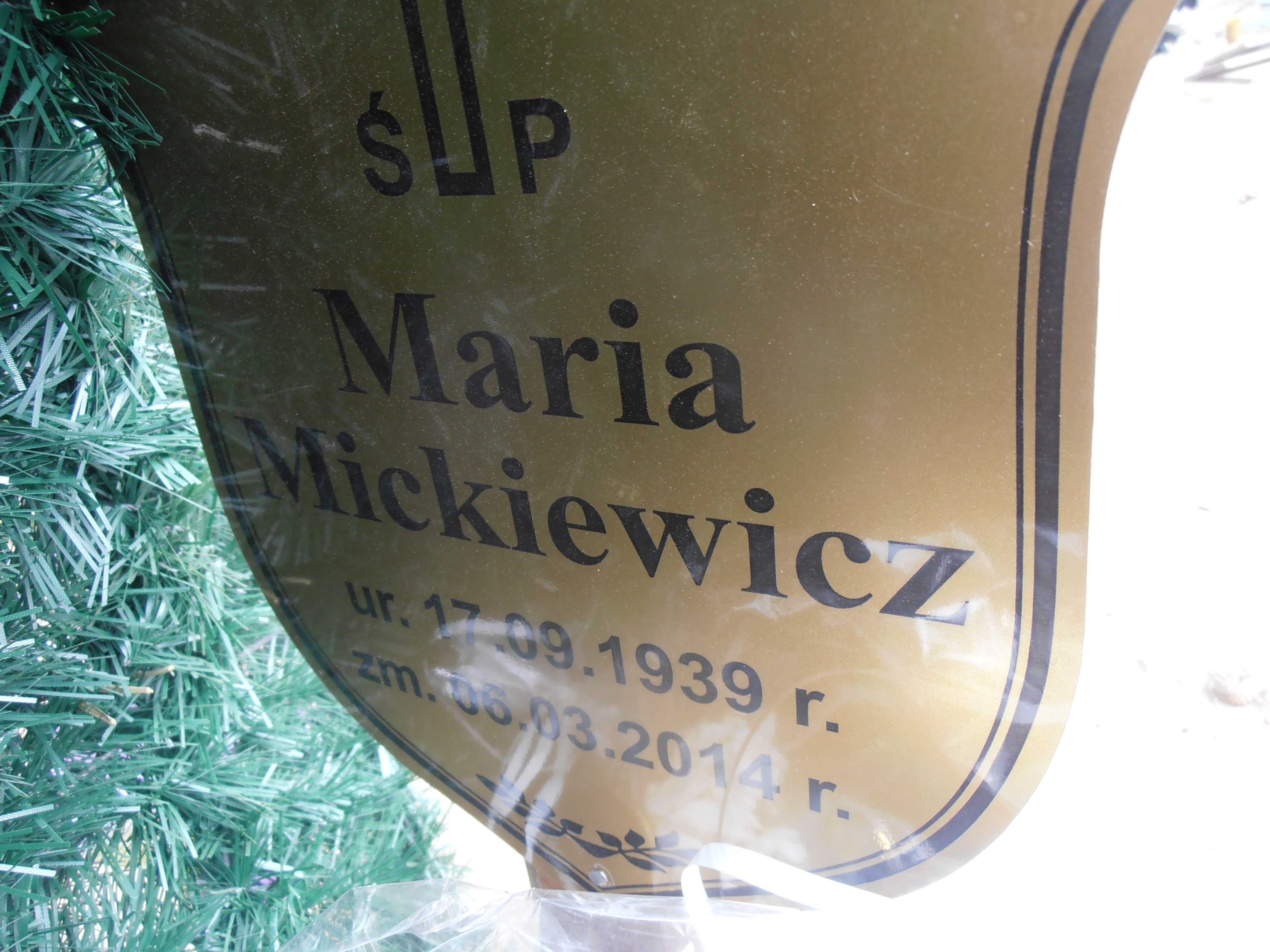 Maria Mickiewicz 1939 Legnica - Grobonet - Wyszukiwarka osób pochowanych