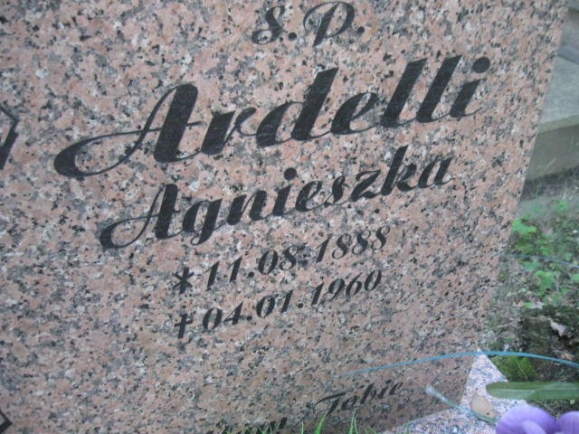 Agnieszka Ardelli 1888 Legnica - Grobonet - Wyszukiwarka osób pochowanych