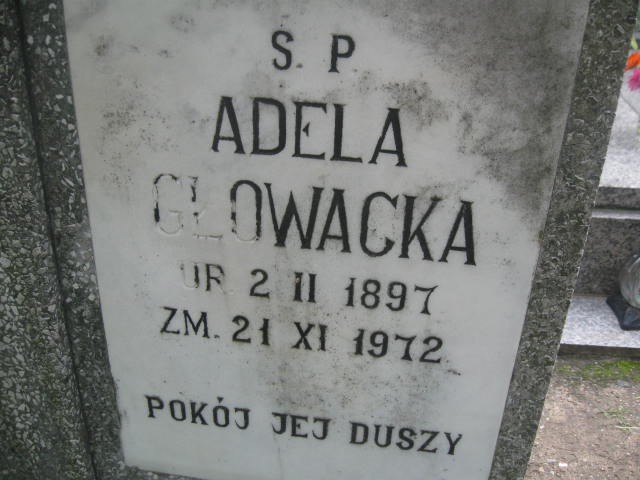 Adela Głowacka 1897 Legnica - Grobonet - Wyszukiwarka osób pochowanych