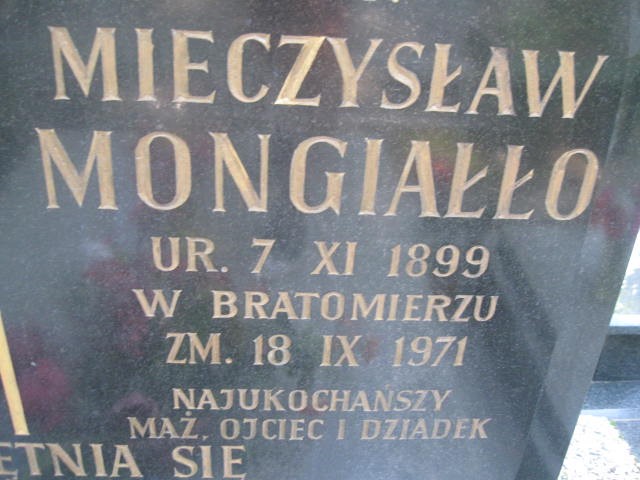 Konstanty Mongiałło 1870 Legnica - Grobonet - Wyszukiwarka osób pochowanych
