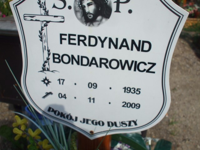 Ferdynand Bondarowicz 1935 Legnica - Grobonet - Wyszukiwarka osób pochowanych