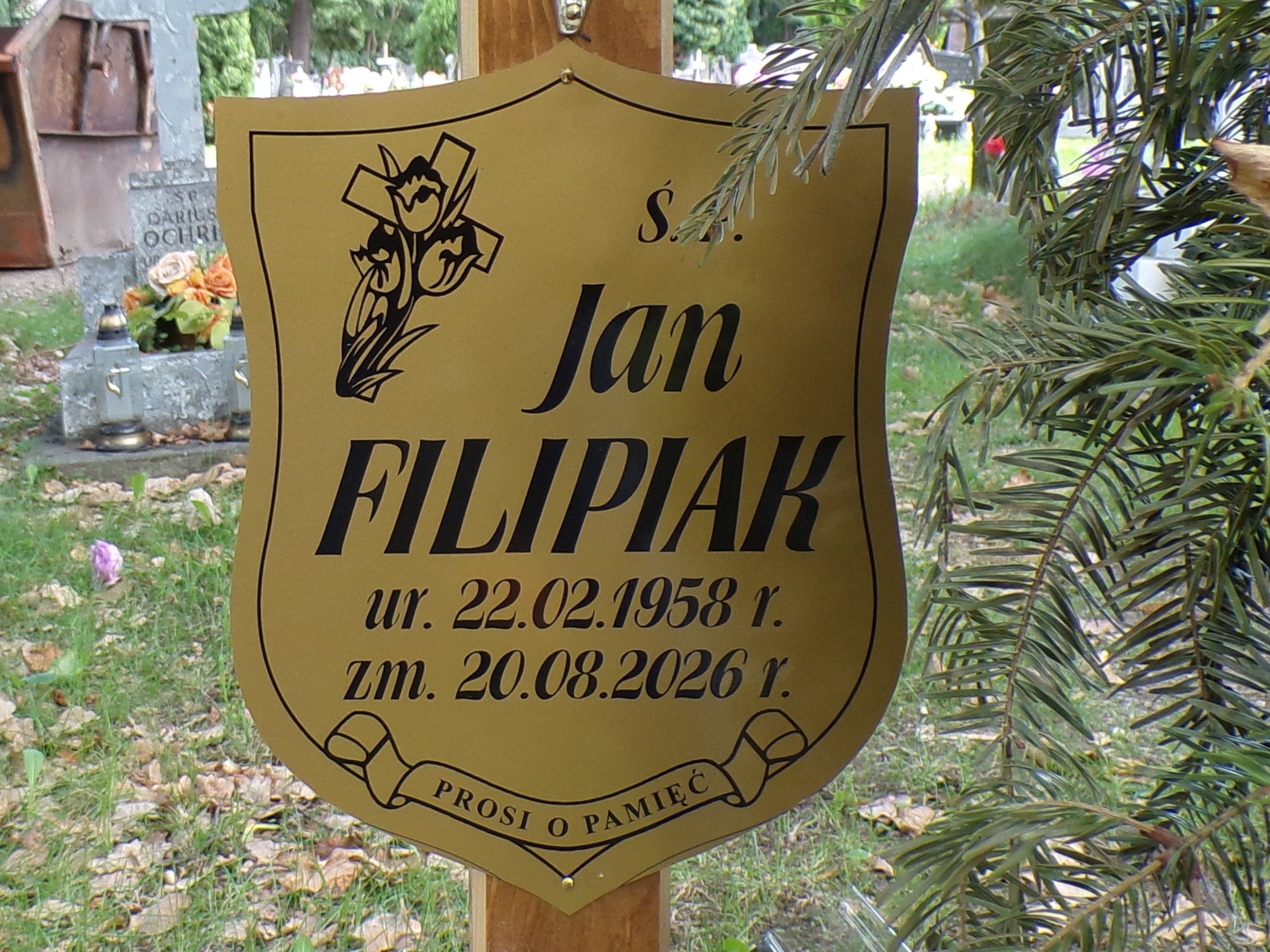 Jan Filipiak 1958 Legnica - Grobonet - Wyszukiwarka osób pochowanych