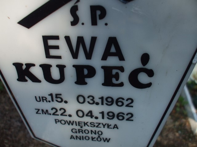 Ewa Kupeć 1962 Legnica - Grobonet - Wyszukiwarka osób pochowanych