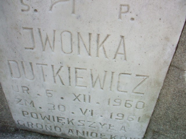 Iwona Dutkiewicz 1960 Legnica - Grobonet - Wyszukiwarka osób pochowanych