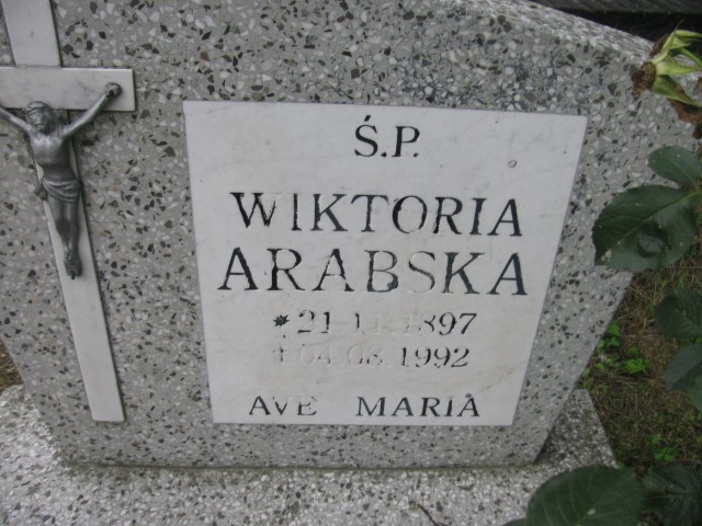 Wiktoria Arabska 1897 Legnica - Grobonet - Wyszukiwarka osób pochowanych