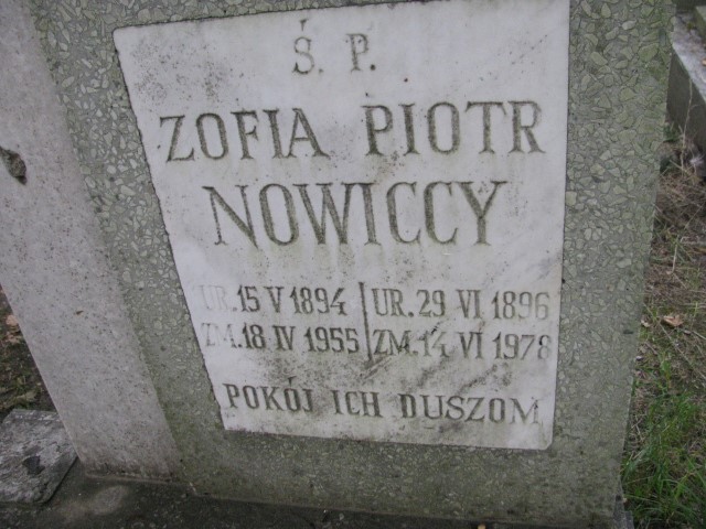 Zofia Nowicka 1894 Legnica - Grobonet - Wyszukiwarka osób pochowanych