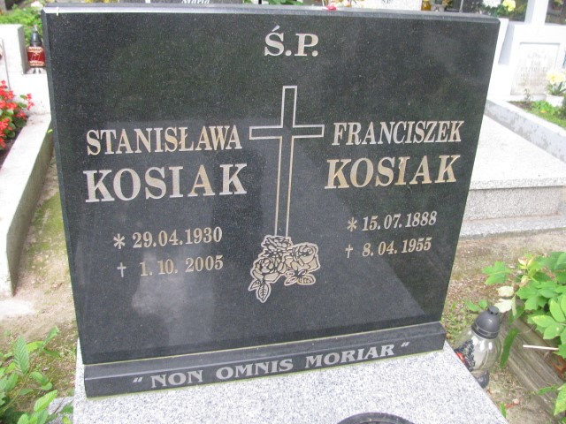 Franciszek Kosiak 1888 Legnica - Grobonet - Wyszukiwarka osób pochowanych