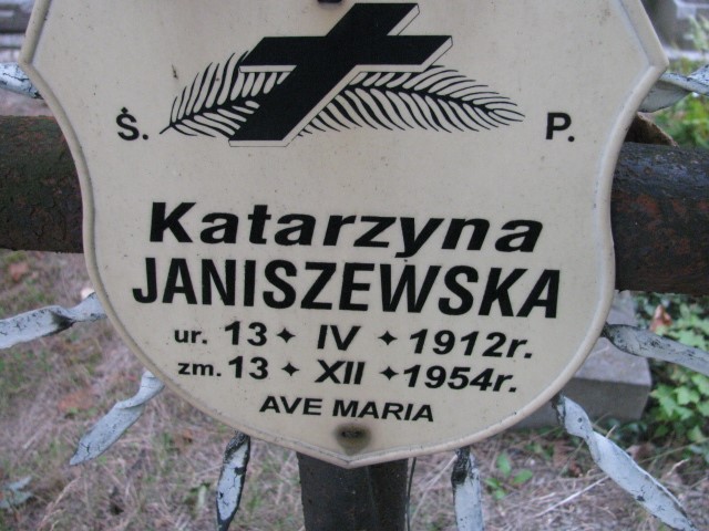 Katarzyna Janiszewska 1912 Legnica - Grobonet - Wyszukiwarka osób pochowanych