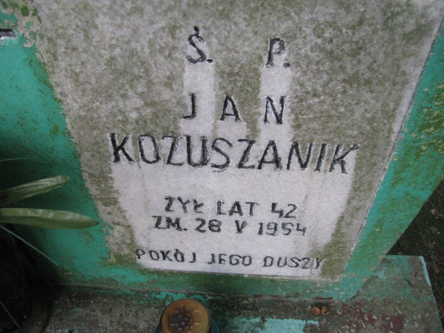 Jan Kozuszanik 1908 Legnica - Grobonet - Wyszukiwarka osób pochowanych